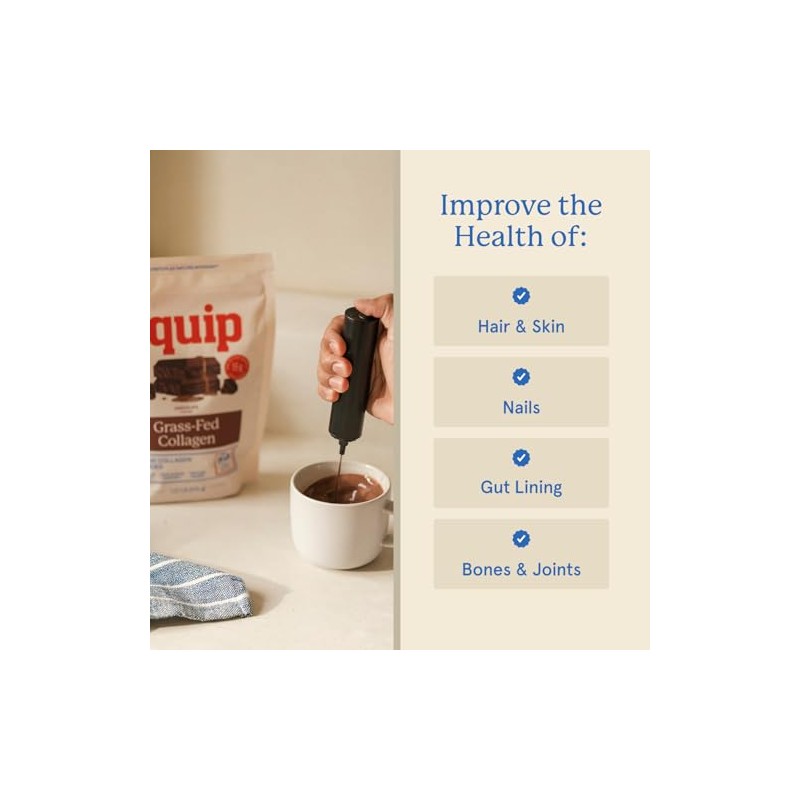 Equip Foods Grass Fed Collagen Powder -100 Hydrolyzed Bovine Collagen