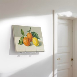 Acrylic Display Shelf with Adjustable Display Angles by Metal Silver Pillars, Wall Mount Plate Stand for 6-16 Inch Plates, Ideal Hanger for Picture Frames, Bowl, Certificate, Artwork, Silver-1PACK