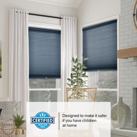 CHICOLOGY Cellular Shades , Window Blinds Cordless , Blinds for Windows , Window Shades for Home , Window Coverings , Cellular Blinds , Door Blinds , Morning Ocean, 64"W X 48"H