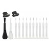 Kit 10 Cepillos Limpiador Puerto Carga Celular Tablet 6 Cm