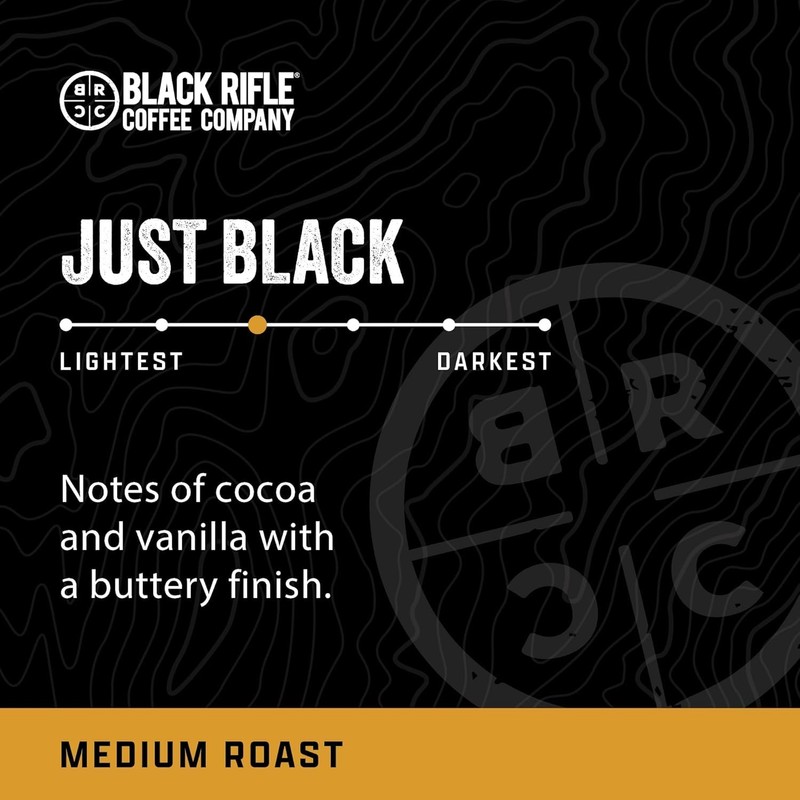 Black Rifle Coffee Company Just Black, Medium Roast Ground Coffee,