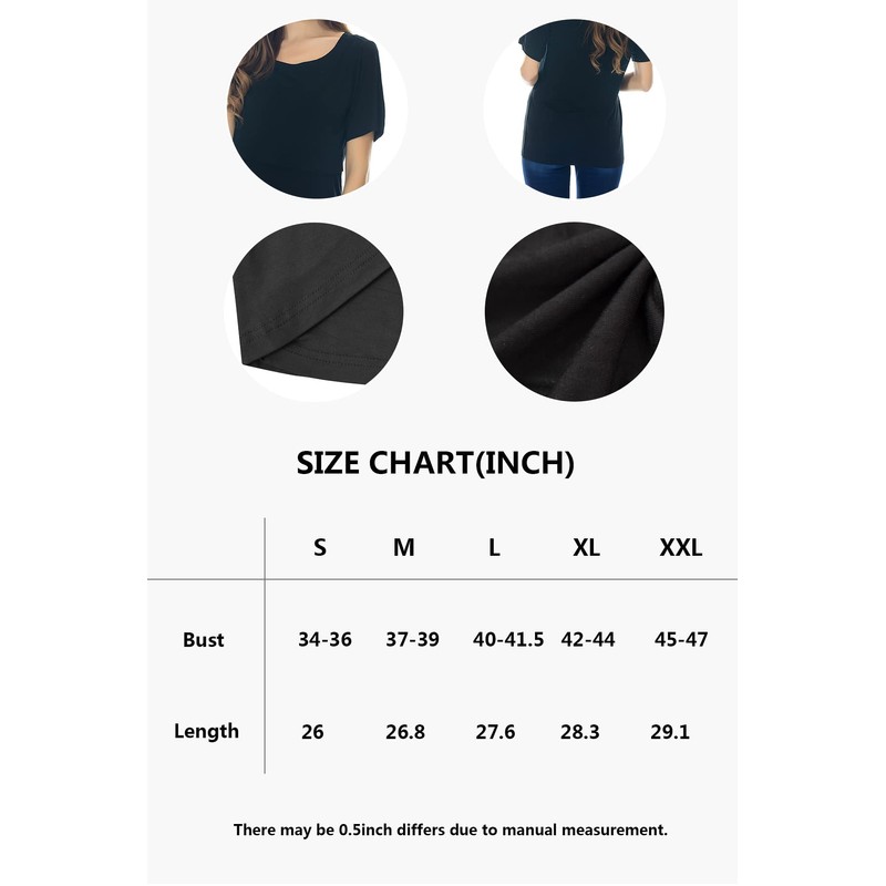 Smallshow Smallshow 3 Pcs Maternity Nursing T-Shirt Nursing Tops Army