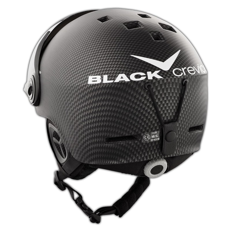 Black Crevice Ski Helmet, black, 54-57 cm