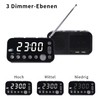 Alkia Radio with Clock, FM/DAB+/DAB Radio Alarm Clock with 5