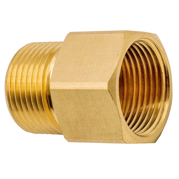 DERASL Brass High Pressure Washer Coupler,M22-15 mm Female Thread to