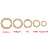 Bandas de goma ortodoncia dental ortodoncia elástica suministro ortodoncia (1/8",