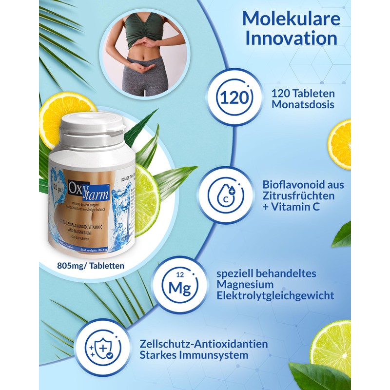 EverLife Oxytarm - Natural Intestinal Cleanser for Constipation - Magnesium