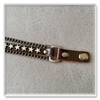 Xusamss Hip Hop Rivet Chain Leather Bracelet Alloy Star Cuff