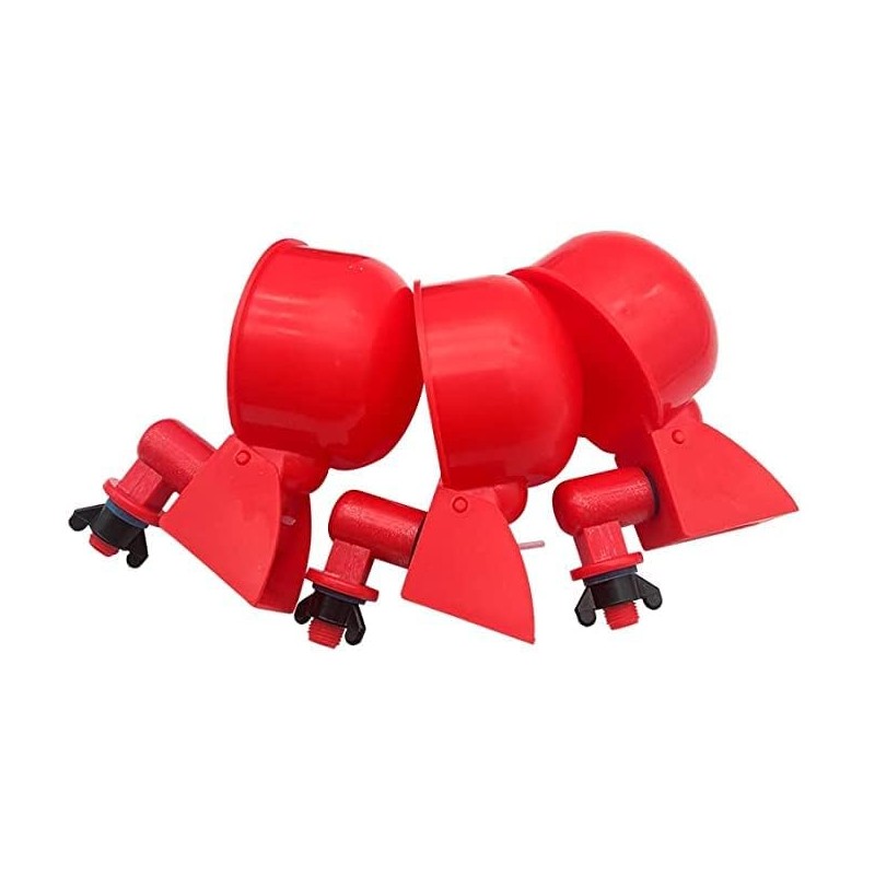 3Pcs Automatic Poultry Waterer 3/8 Inch Thread Filling Waterer Cups