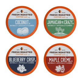 Fresh Roasted Coffee, Fun Flavors, Flavored Coffee Pod Variety Pack, K-Cup Compatible, 24 Count
