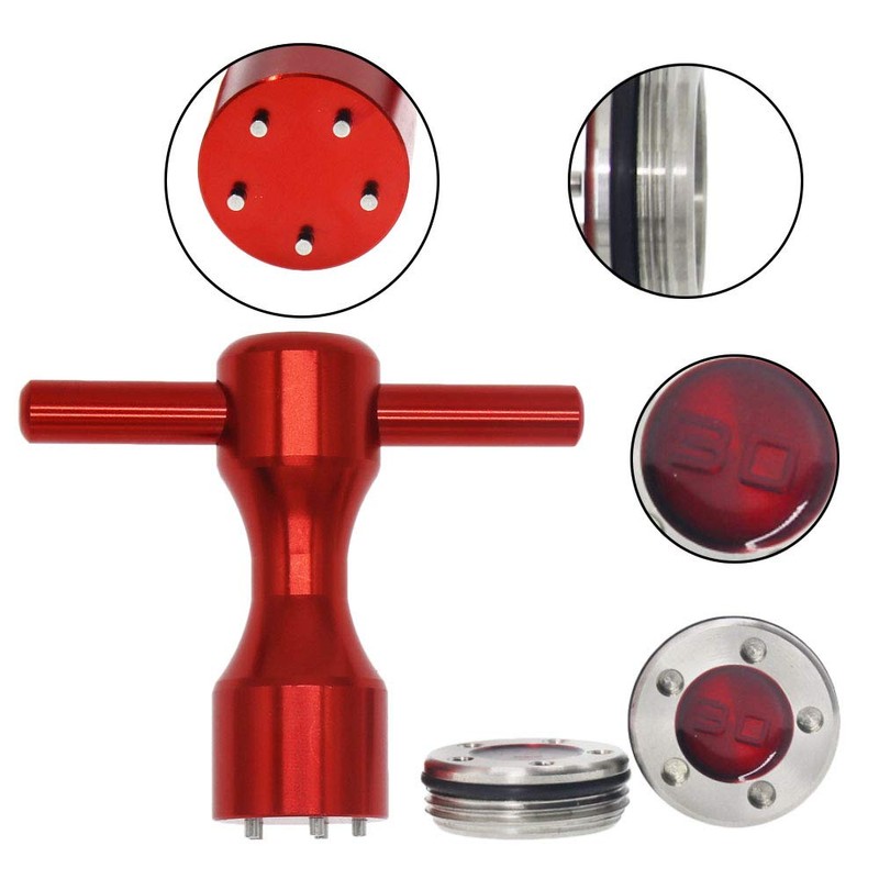 HISTAR - Pesas personalizadas para golf (2 unidades, incluye llave