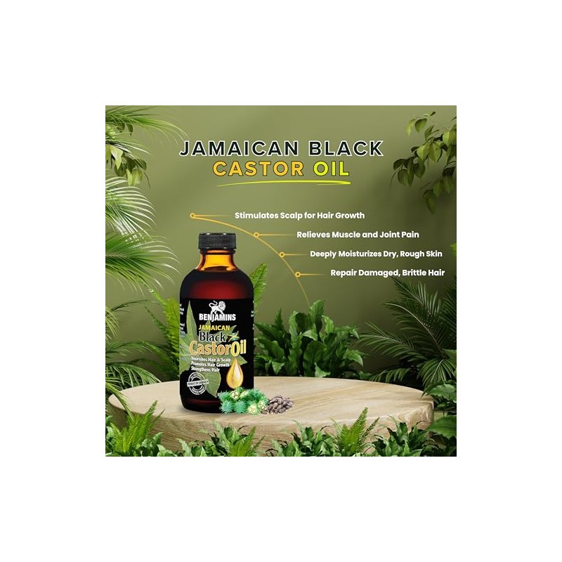 Benjamins Aceite de ricino negro de Jamaica 120ML