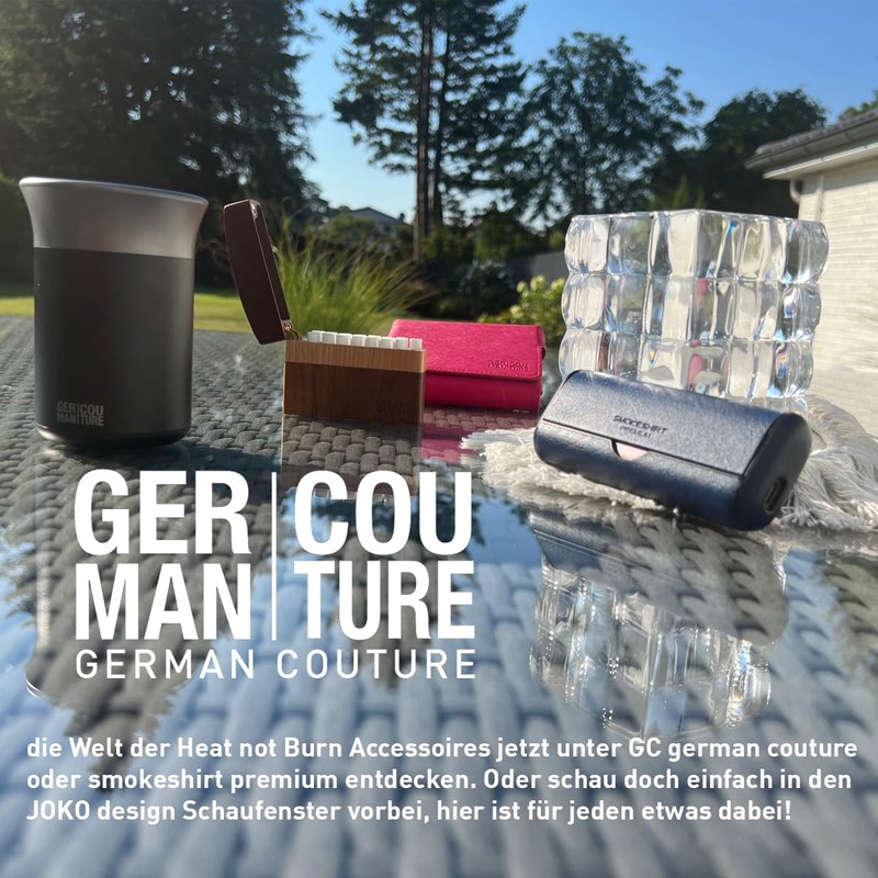 GC Embroidery Cup Ashtray Stick Tray Compatible with Iqos 3