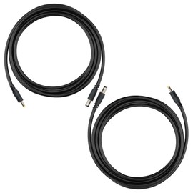 KSK Chewproof Power Cable for Solar Panel Connector, 5.5x2.1 to 4.0x1.7 Male DC Plug, Compatible with Tactacam Reveal,Stealth Cam, Moultrie & Muddy Trail Cameras,2 Pack 39inch/1M
