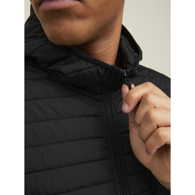 JACK & JONES Male quilted jacket, lightweight, Black 3, m