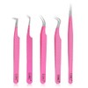 HADIZ Fabir Tip Eyelash Extension tweezers Lash Tweezer Japanese Steel