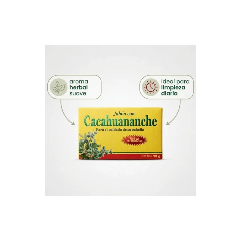 Jabón Con Cacahuananche Y Romero Herbolaria Mexicana