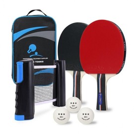 Affordable Table Tennis Set: Net, Racket, Pouch, Paddle, Ball Table Tennis Set