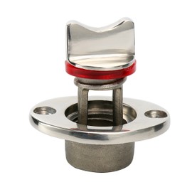 Amarine-made Oval Garboard Drain Plug Stainless Steel Boat Fits 1'' Hole, Thread for 3/4''