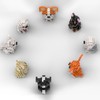 SEMKY SEMKY Micro Mini Blocks Dog Series 8 in 1