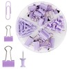 Rumyve 72PCS Binder Clips and Push Pins Set - Office