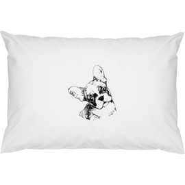 2 x 'Cute French Bulldog Puppy' Cotton Pillow Cases (PW00041351)