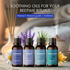 Majestic Pure, Restful Night Essential Oil Gift Set | Pack of 4