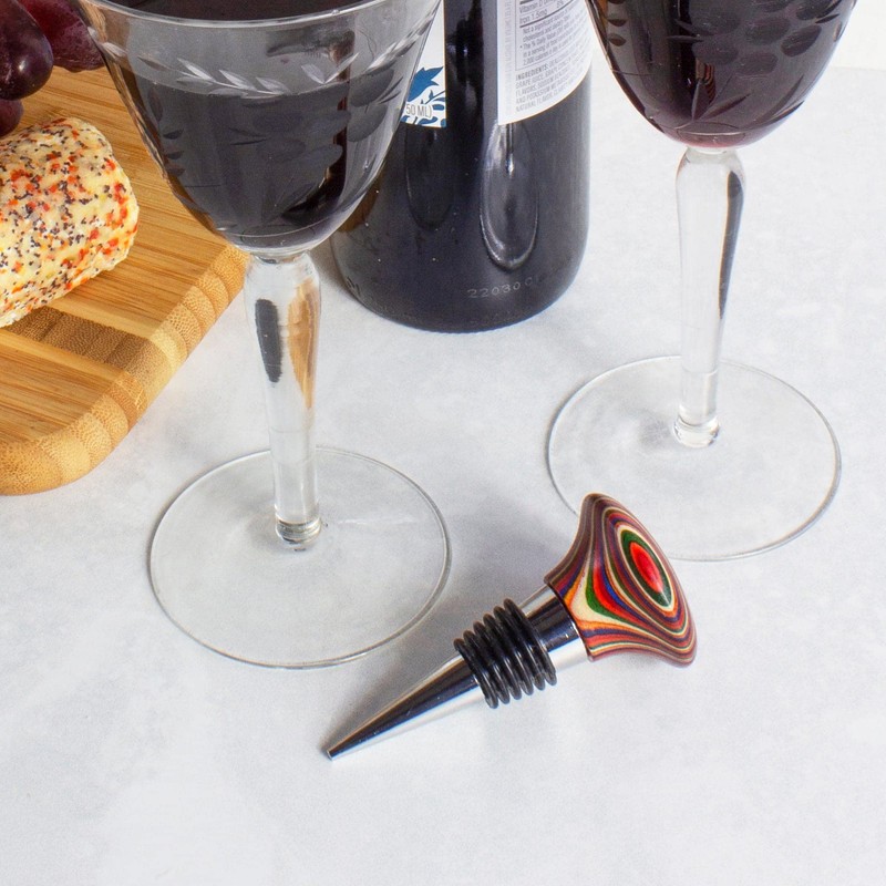 Baltique Marrakesh Collection Wine Bottle Stopper, Multicolor Leak-Proof and Reusable