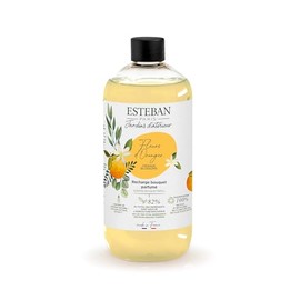 Esteban - 500 ml fragrance refill - orange blossom fragrance - refill for fragrance bouquet or room fragrance device - interior refinement - 6 months fragrance - vegetable alcohol - bottle recyclable