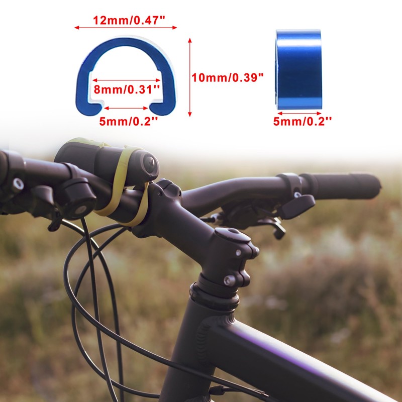 X AUTOHAUX 10pcs Bicycle Brake Cable Clip C Style Clamp