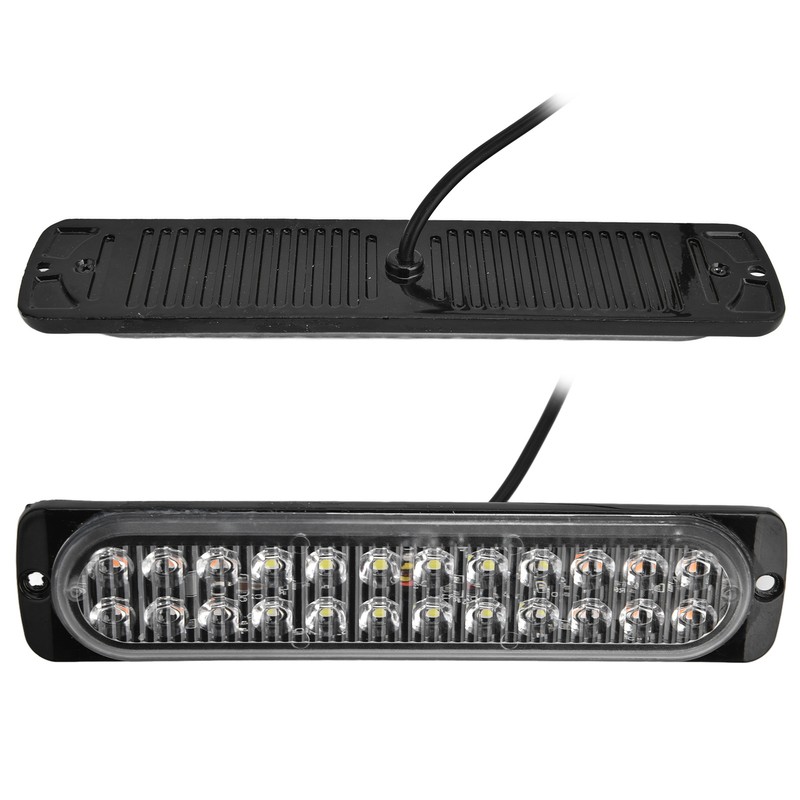 Emergency Strobe Lamps 24LEDs Waterproof Strobe Light Emergency Warning Flashing