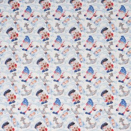 Singer, 100% Cotton, Nautical Gnomes