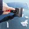 DOLILO 2 Stück Eiskratzer Auto, Scheibenkratzer Auto mit Ergonomischem Schaumstoffgriff,