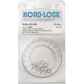 Original Nord-Lock Steel Wedge Lock Washers Stainless Steel A4 with Enlarged Outer Diameter NL16spss for M16. d (mm): 17 - D (mm): 30.7 - T (mm): 3.2