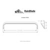RainBlade for Push-Out Style RV Windows, Window and Door Deflector,