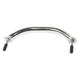MARINE CITY Oval Tube Grab Bar Mount Handrail with Flange and Studs – Stainless Steel, 8-5/8 Inches Heavy Duty Mirror Polished Corrosion-Resistant Ideal for Boats & Yachts