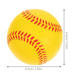 Operitacx 6 pieces PU foam softball training balls for soft baseballs for beginners for indoor and outdoor exercises, good elasticity and impact resistance