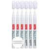 White Paint Pen Acrylic Marker,6 Pack 1.2mm Paint Marker for