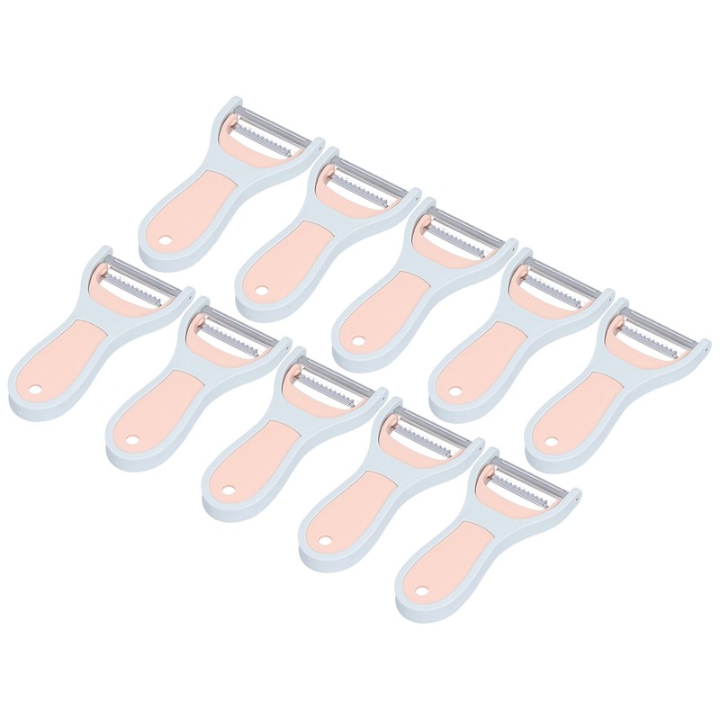 10Pcs 2 in 1 Kitchen Peeler Stainless Steel Potato Vegetable