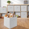Casafield Set of 6 Collapsible Fabric Cube Storage Bins, White