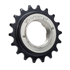 VG SPORTS Single Speed Freewheel (18T 1/2''×1/8'') (18T Silver-Black)