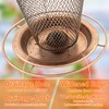 Zeqeey Metal Bird Feeder Hanging Bird Feeder for Birds Bird