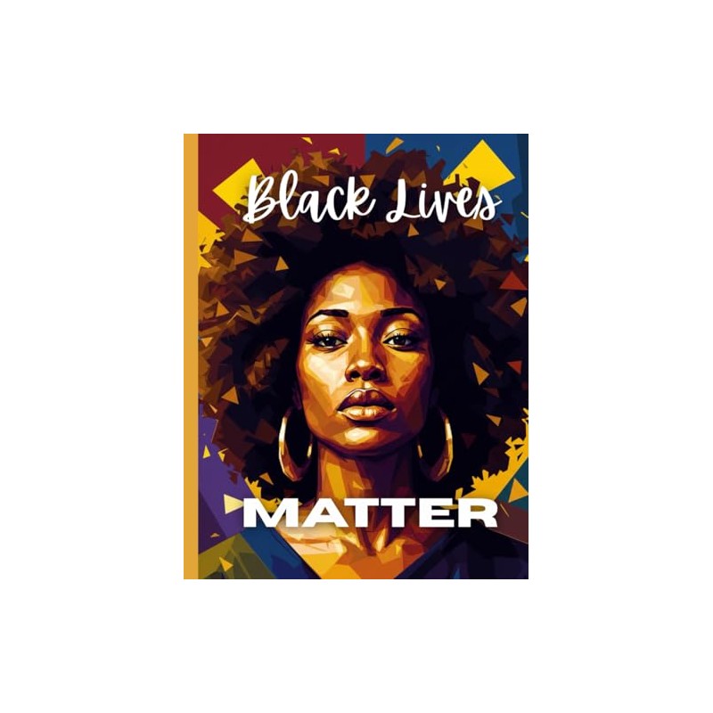 Black Live Matter composition notebook: Black woman equality themed Journal,
