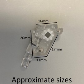 Venetian Tilter for 4mm Square shaped tilt rod, white gear, 25mm blind (VN1007)