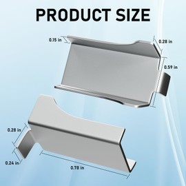 IMGIOSR Shelf Clips,Adjustable Shelf Bracket Clips,Heavy Duty Metal Shelving Brackets Clips,Quick mounting and dismounting,Shelving Bracket Clips for Metal and Wood Shelves (40, Silver)