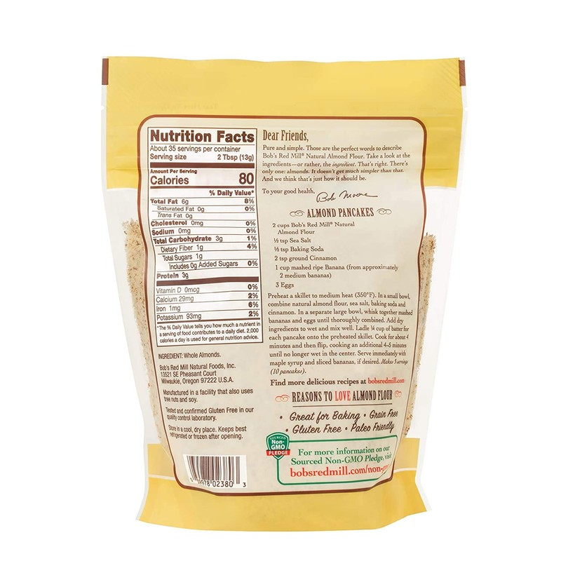 Bob's Red Mill natural almond flour 16 ounce (Pack of