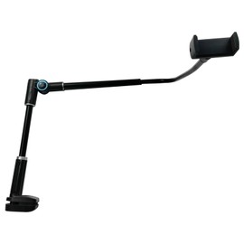 Miayaya Phone Holder Desk Bed 360 Adjustable Clamp Clip Upgraded Stable Clip Flexible Leather Wrapped Arm Applicable to Desk Headboard Bed Bedside Table.