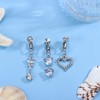 JeryWe 3 PCS Fake Belly Ring For Women Fake Belly