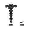 sourcing map 3.5 Inch Door Tee Hinge, 2Pcs T-Strap Hinges