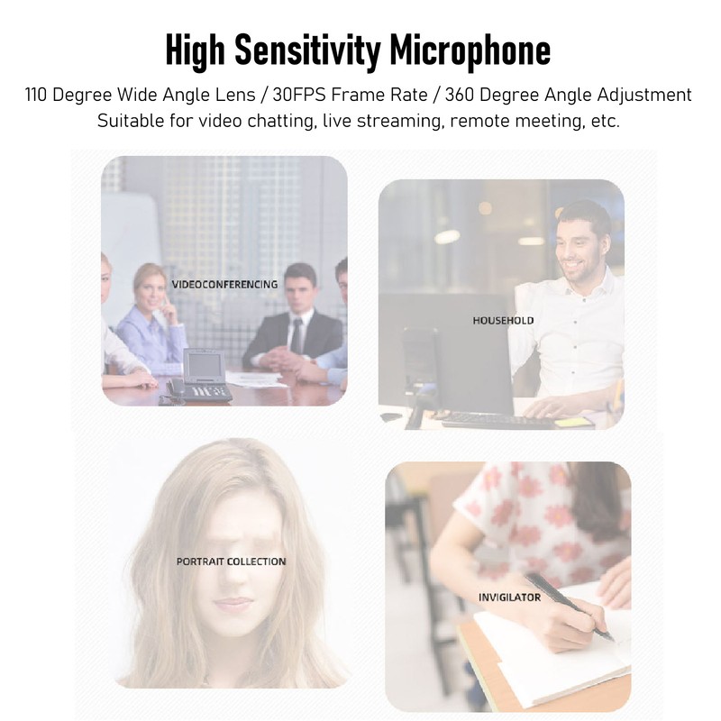 HD Computer Camera USB Desktop Webcam Fixed Focus Network Camera